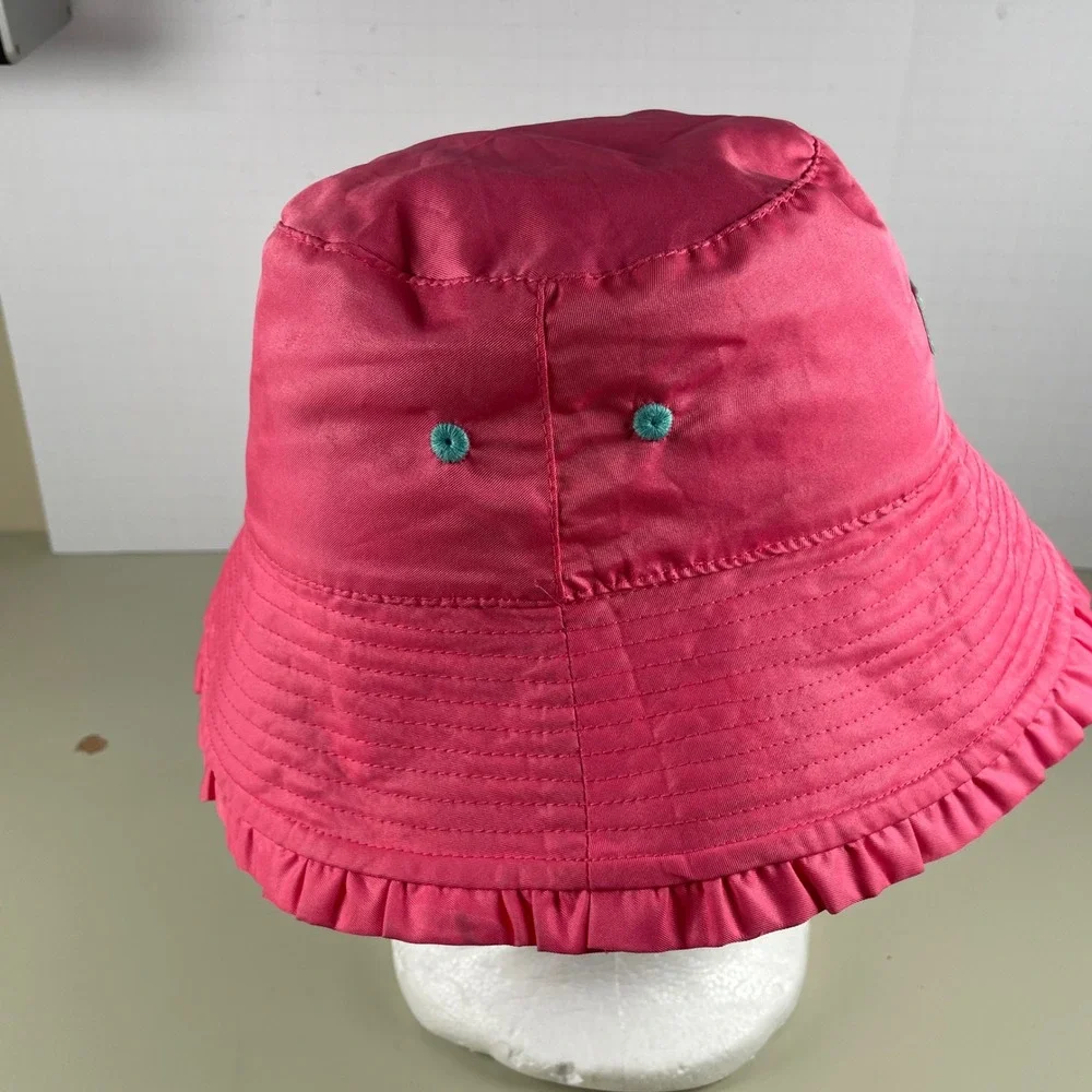 U.S. Skidz UPF 50+ Sun Hat Beach Pool Vacation Hot Pink‎ Flamingo Size 6
